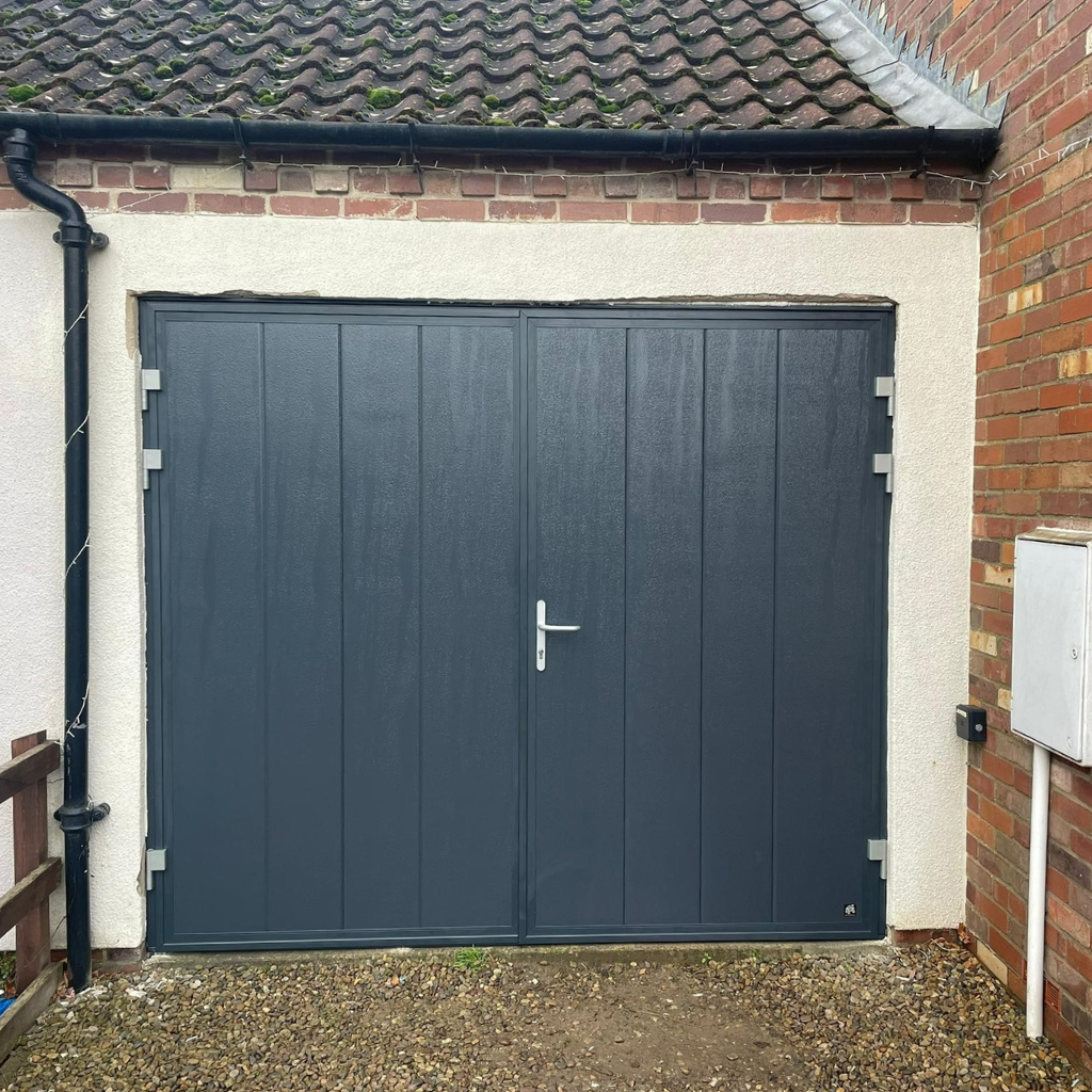 modern side-hinged garage doors north yorkshire