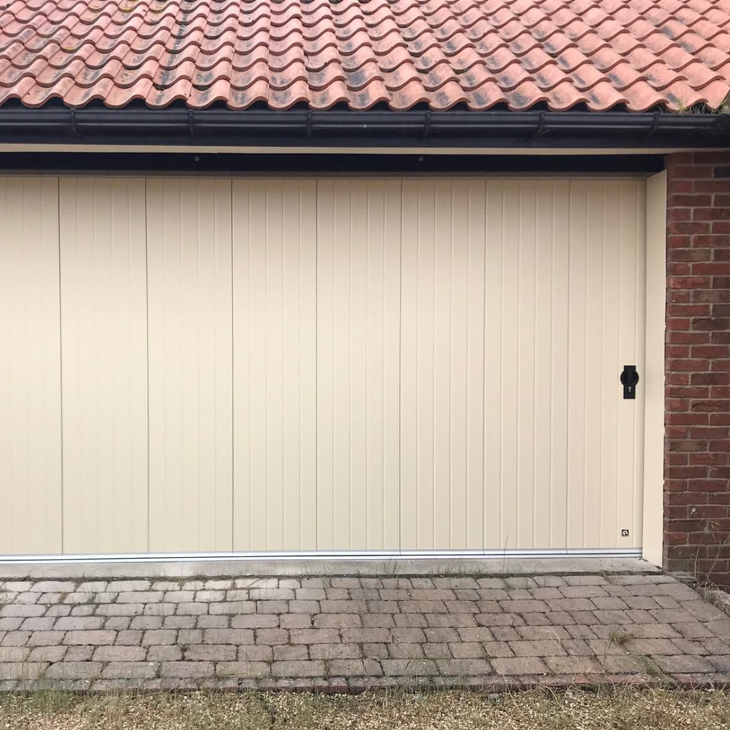 side-sliding garage door