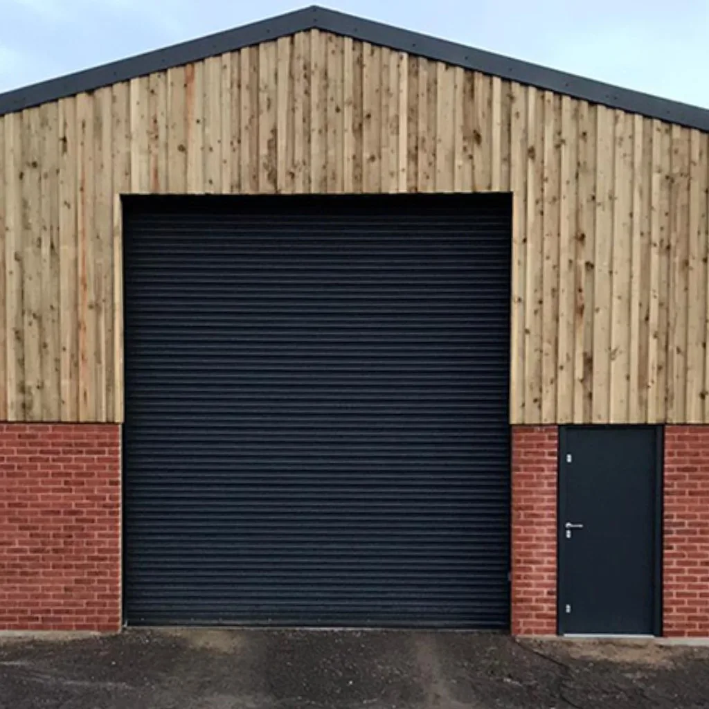 black agricultural door