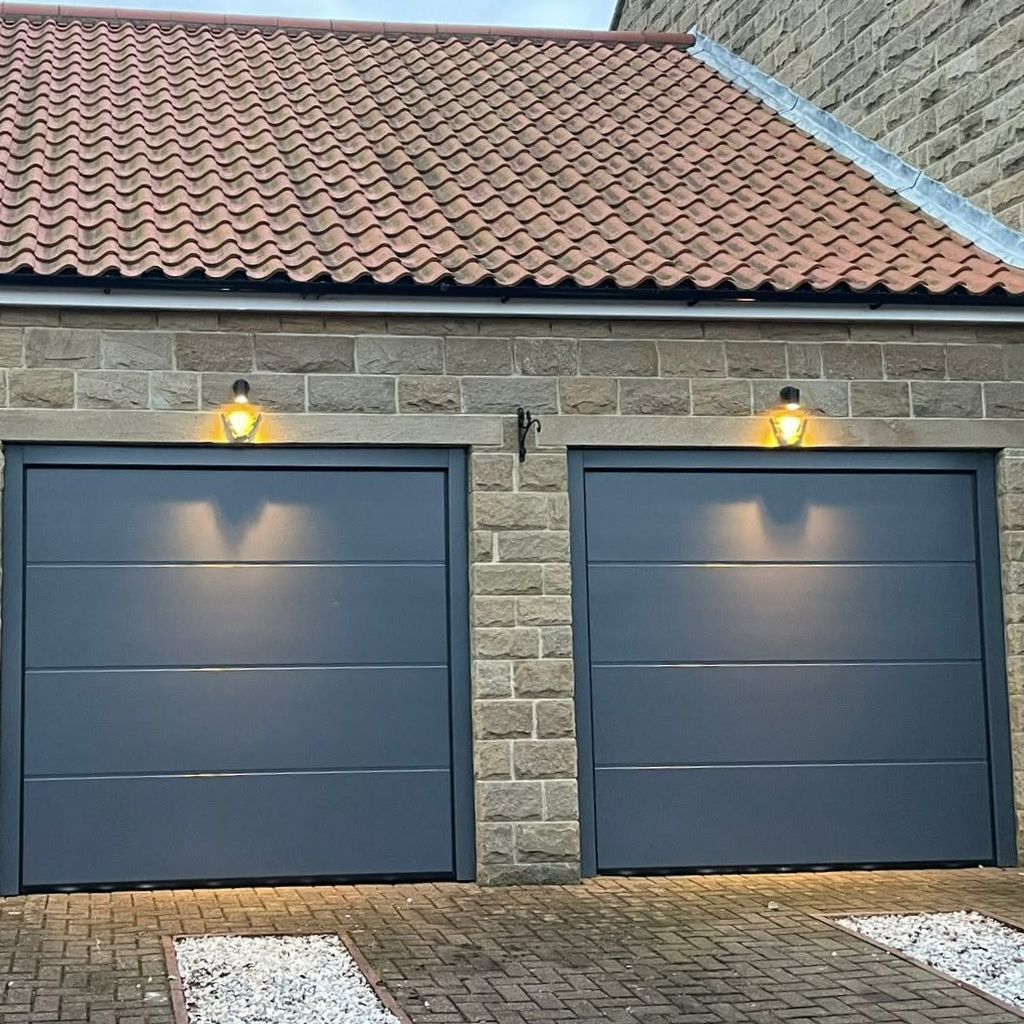 Slate Grey sectional garage doors in Sleights